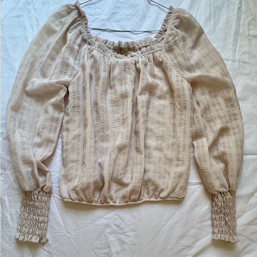 Blush Pink Blouse- Size Small
